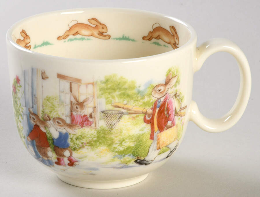 Bunnykins (Albion Shape) Flat Cup by Royal Doulton-1