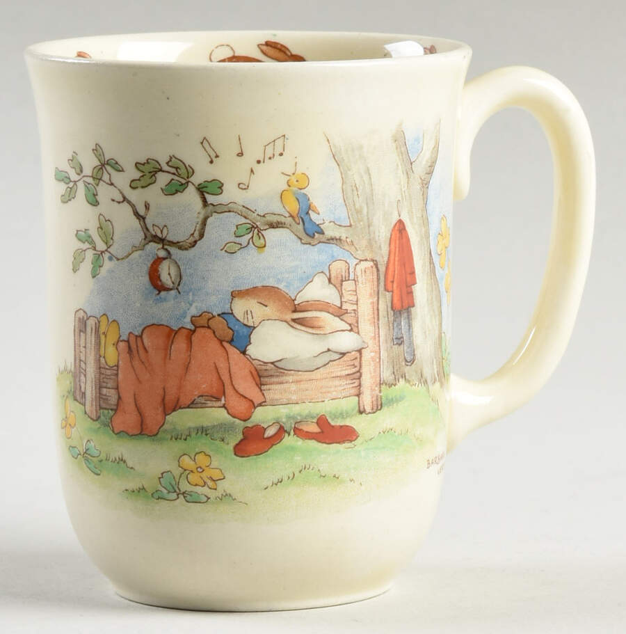 Bunnykins (Albion Shape) 1 Handle Don Beaker by Royal Doulton-1