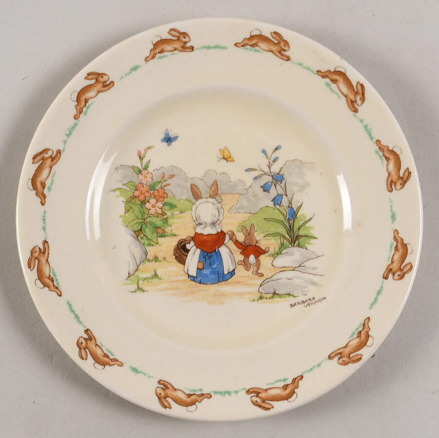Bunnykins (Albion Shape) Bread & Butter Plate by Royal Doulton-1