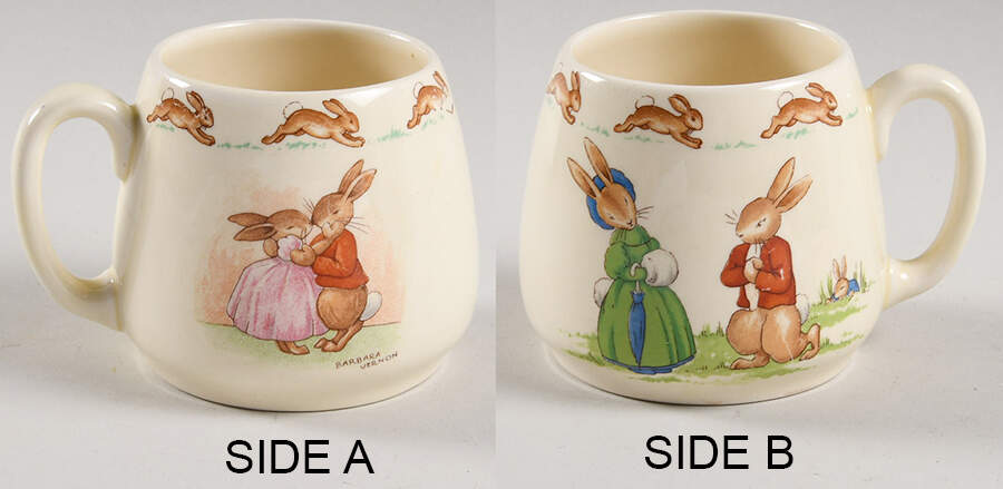 Bunnykins (Albion Shape) 1 Handle Don Mug by Royal Doulton-1