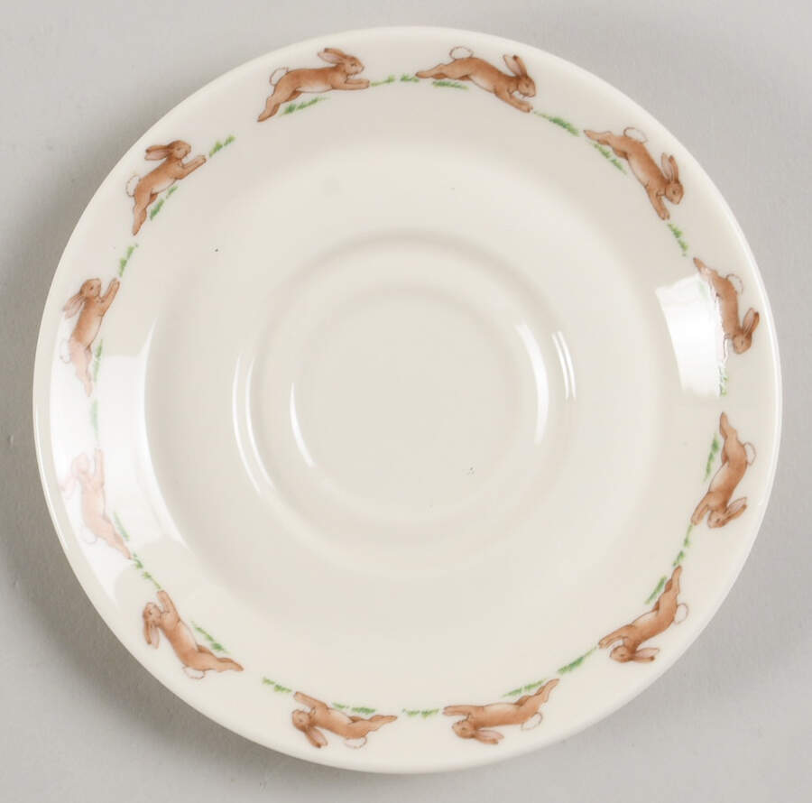 Bunnykins (Albion Shape) Saucer for Flat Cup by Royal Doulton-1