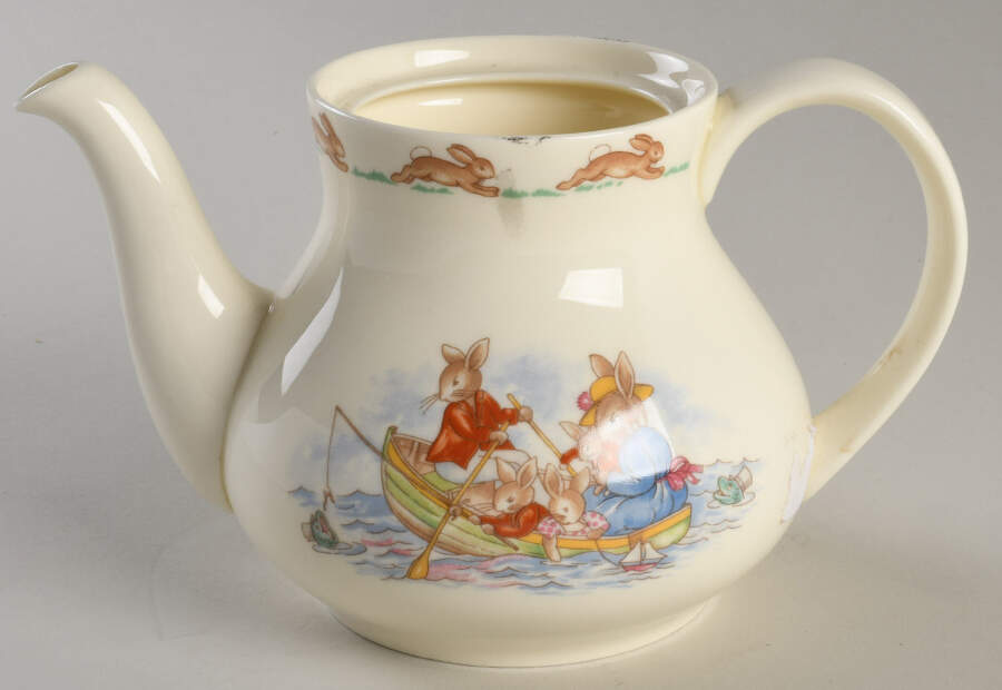Bunnykins (Albion Shape) Mini Teapot No Lid by Royal Doulton-1