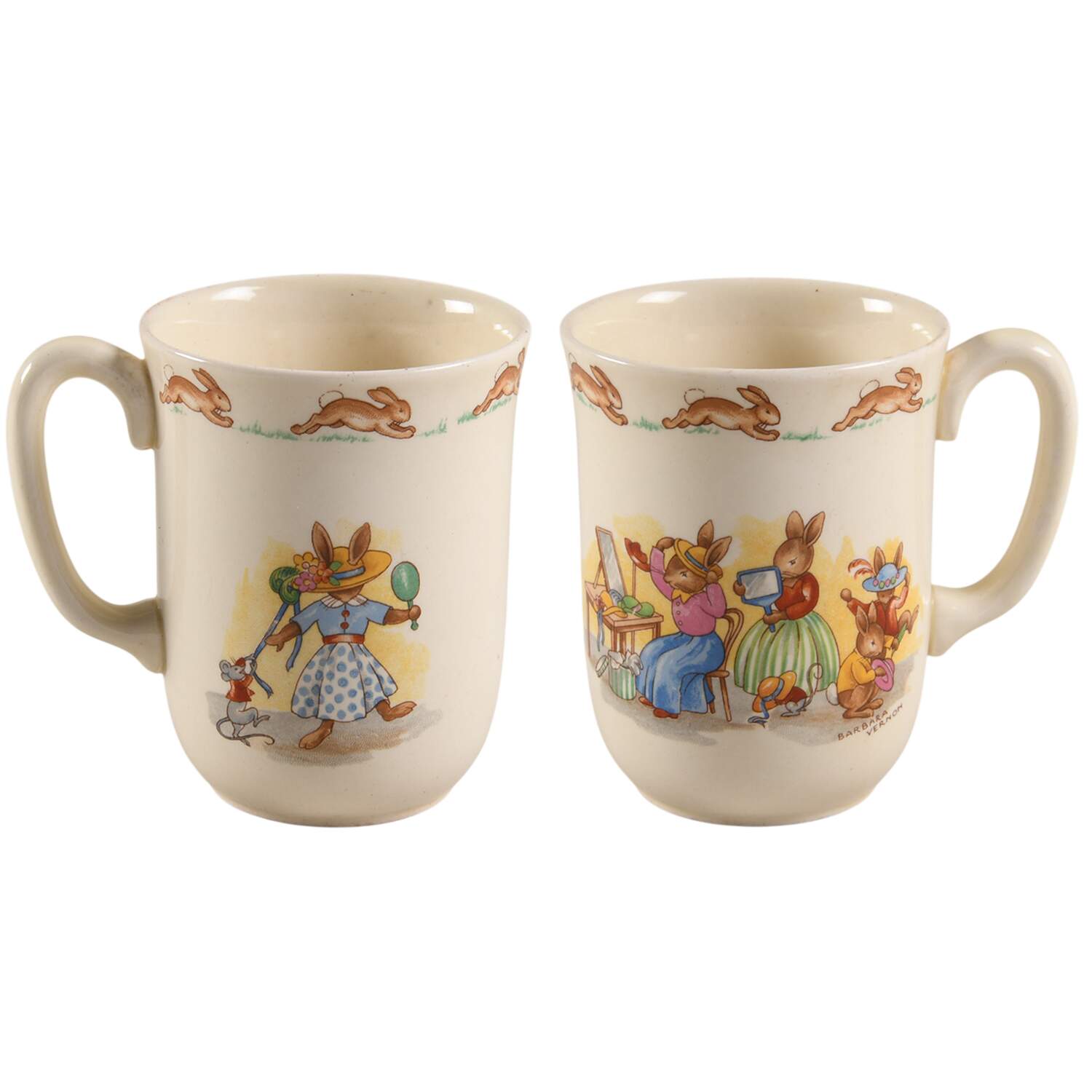 Bunnykins (Albion Shape) 1 Handle Don Beaker by Royal Doulton-1