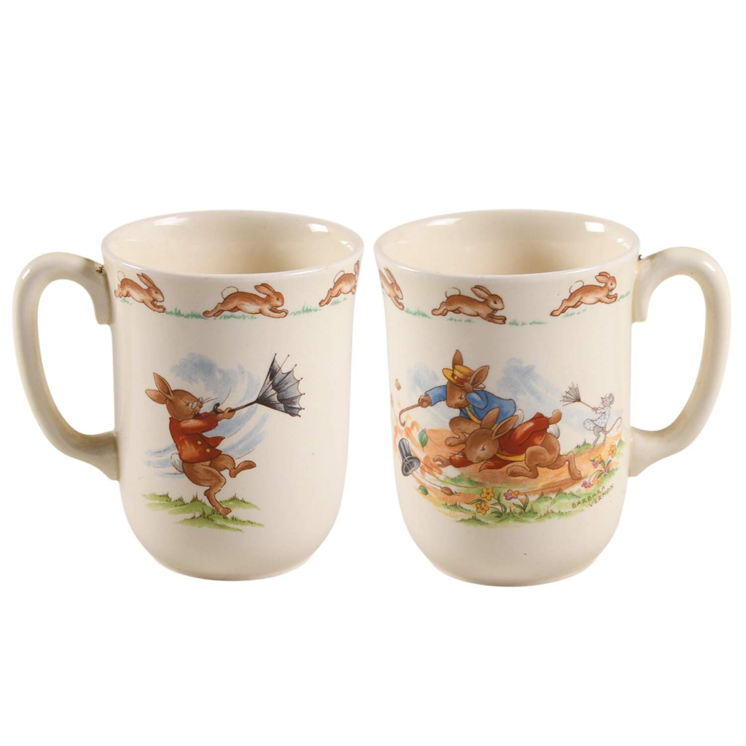 Bunnykins (Albion Shape) 1 Handle Don Beaker by Royal Doulton-1
