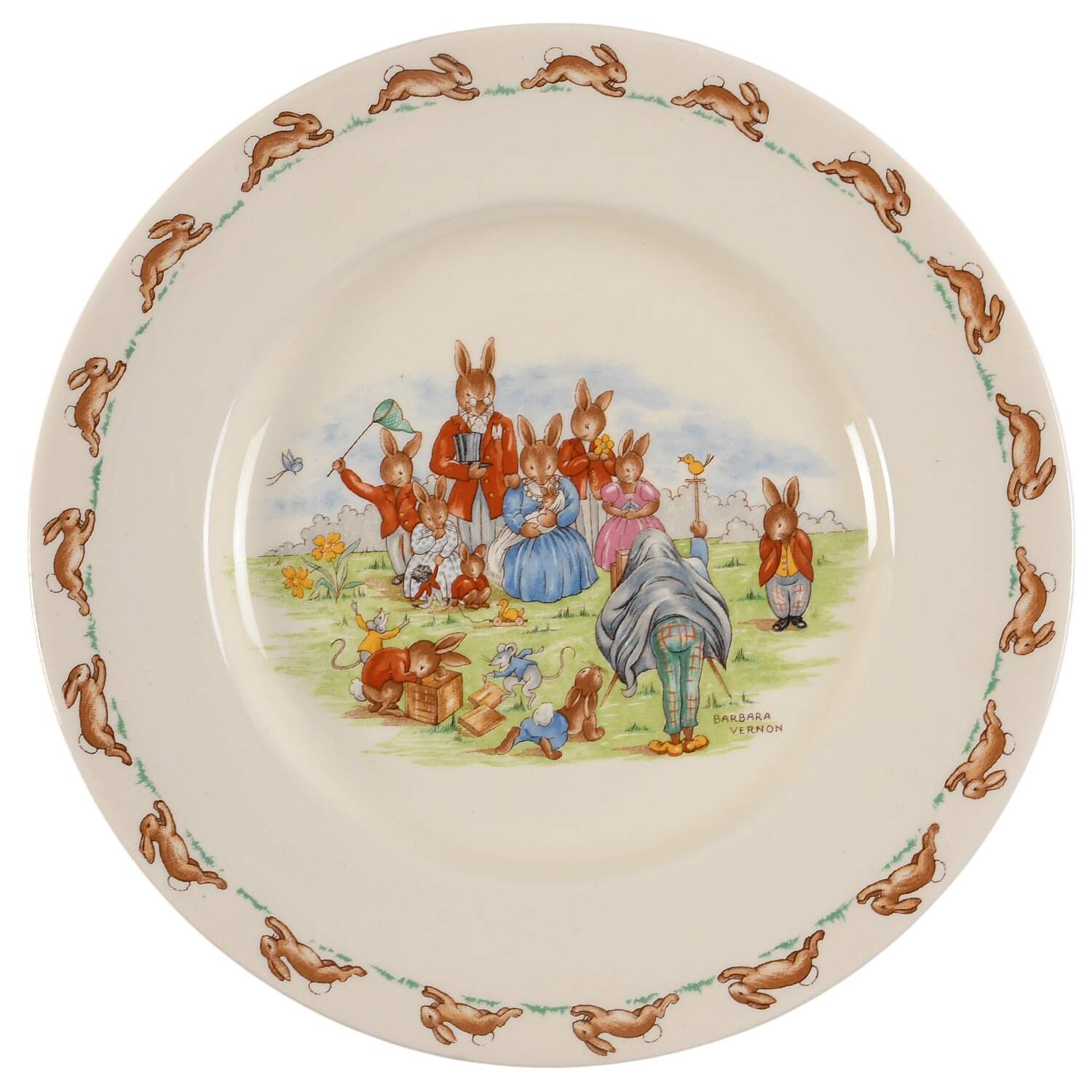 Bunnykins (Albion Shape) Luncheon Plate by Royal Doulton-1