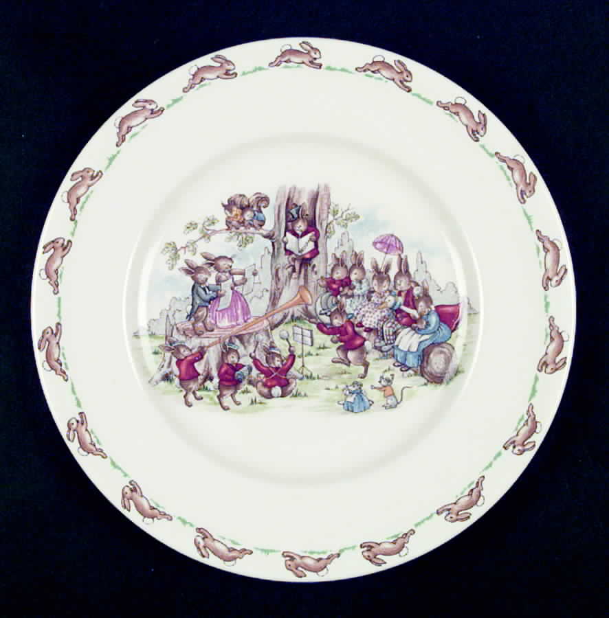Bunnykins (Albion Shape) Salad Plate by Royal Doulton-1