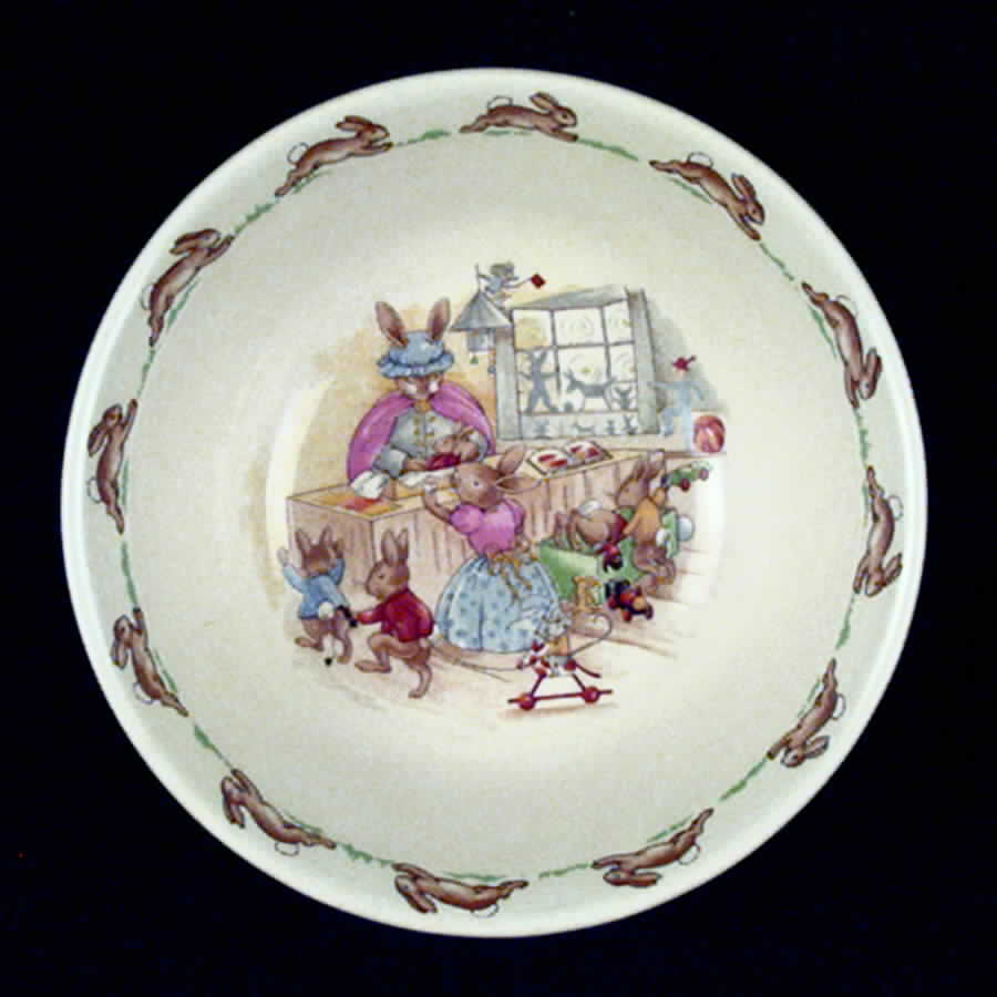 Bunnykins (Albion Shape) Coupe Cereal Bowl by Royal Doulton-1