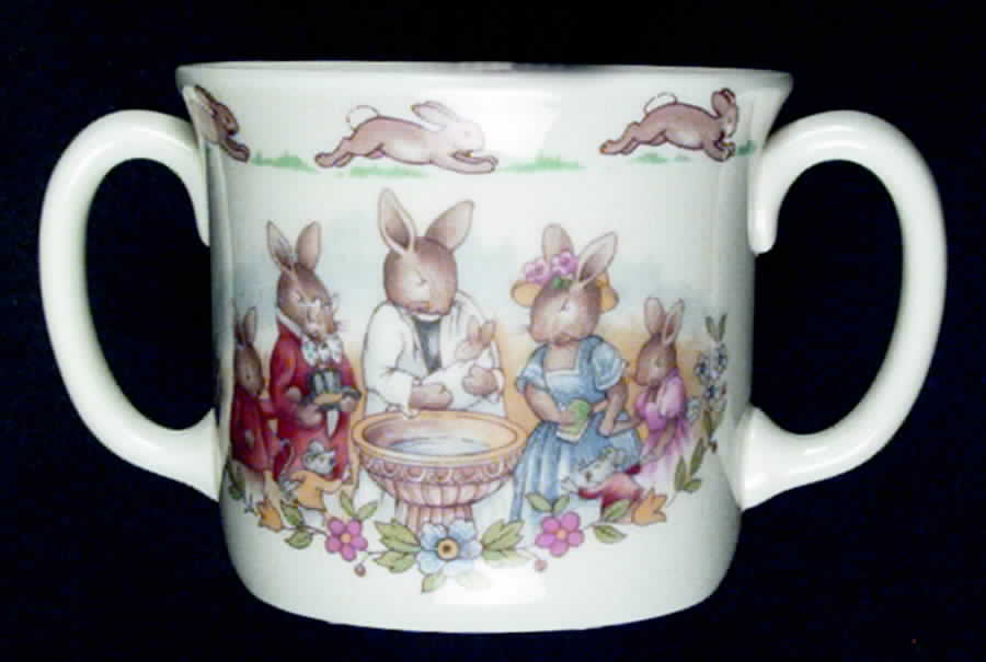 Bunnykins (Albion Shape) 2 Handled Hug a Mug Mug by Royal Doulton-1