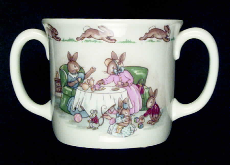 Bunnykins (Albion Shape) 2 Handled Hug a Mug Mug by Royal Doulton-1