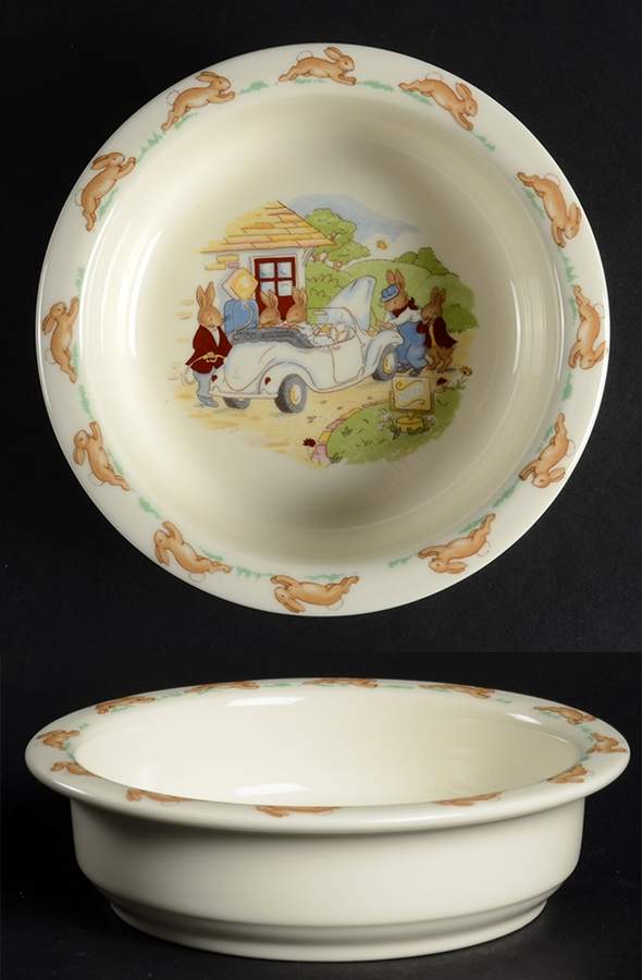 Bunnykins (Albion Shape) 6" Round Baby Plate by Royal Doulton-1