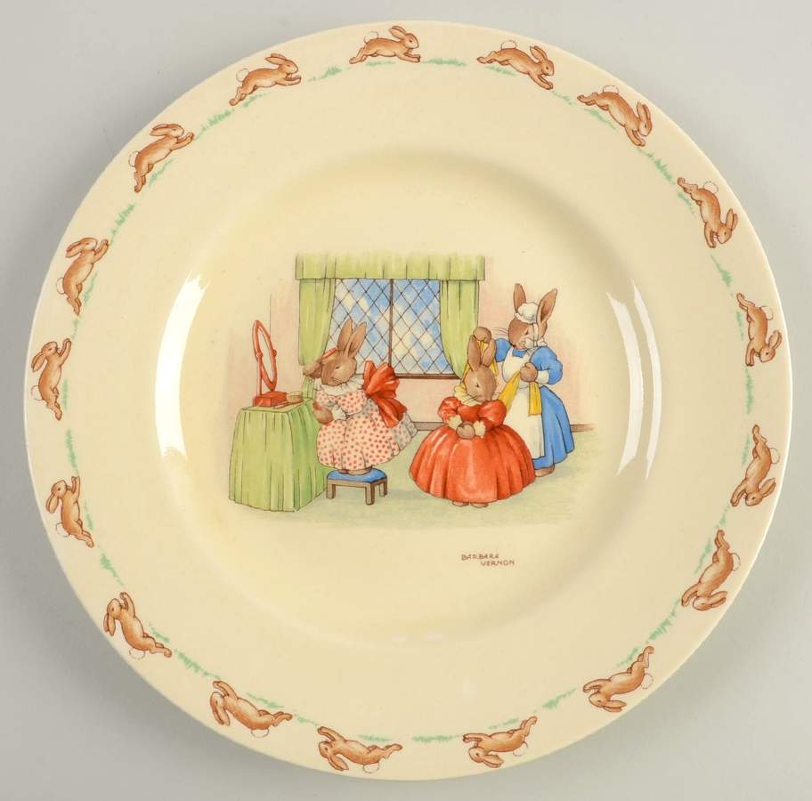 Bunnykins (Albion Shape) Salad Plate by Royal Doulton-1