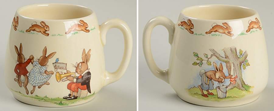 Bunnykins (Albion Shape) 1 Handle Don Mug by Royal Doulton-1