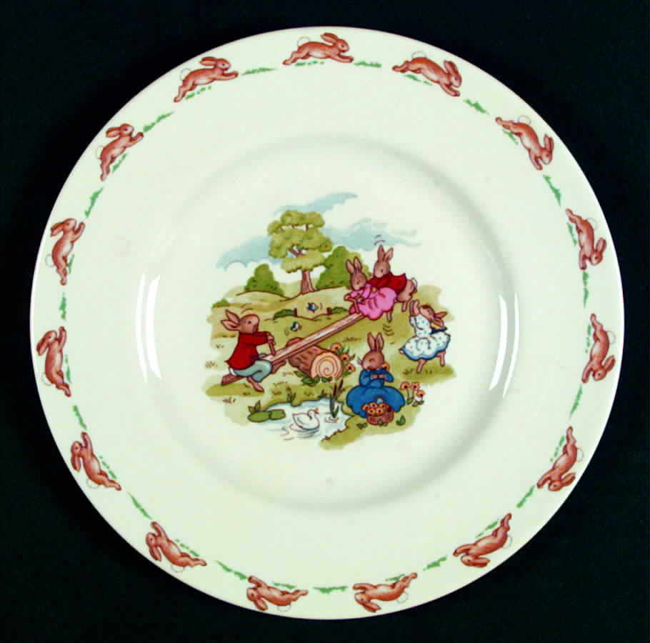 Bunnykins (Albion Shape) Salad Plate by Royal Doulton-1