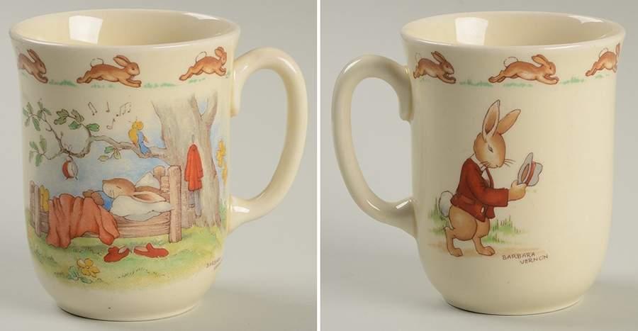Bunnykins (Albion Shape) 1 Handle Don Beaker by Royal Doulton-1