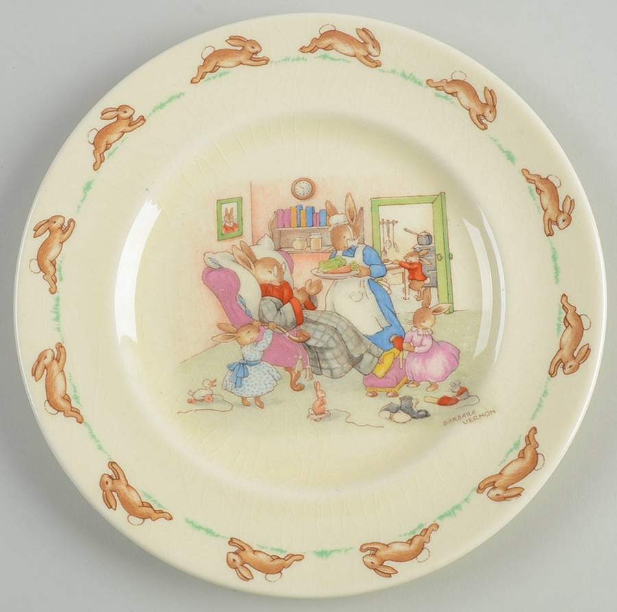 Bunnykins (Albion Shape) Bread & Butter Plate by Royal Doulton-1
