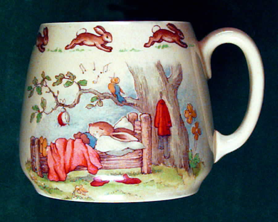 Bunnykins (Albion Shape) 1 Handle Don Mug by Royal Doulton-1