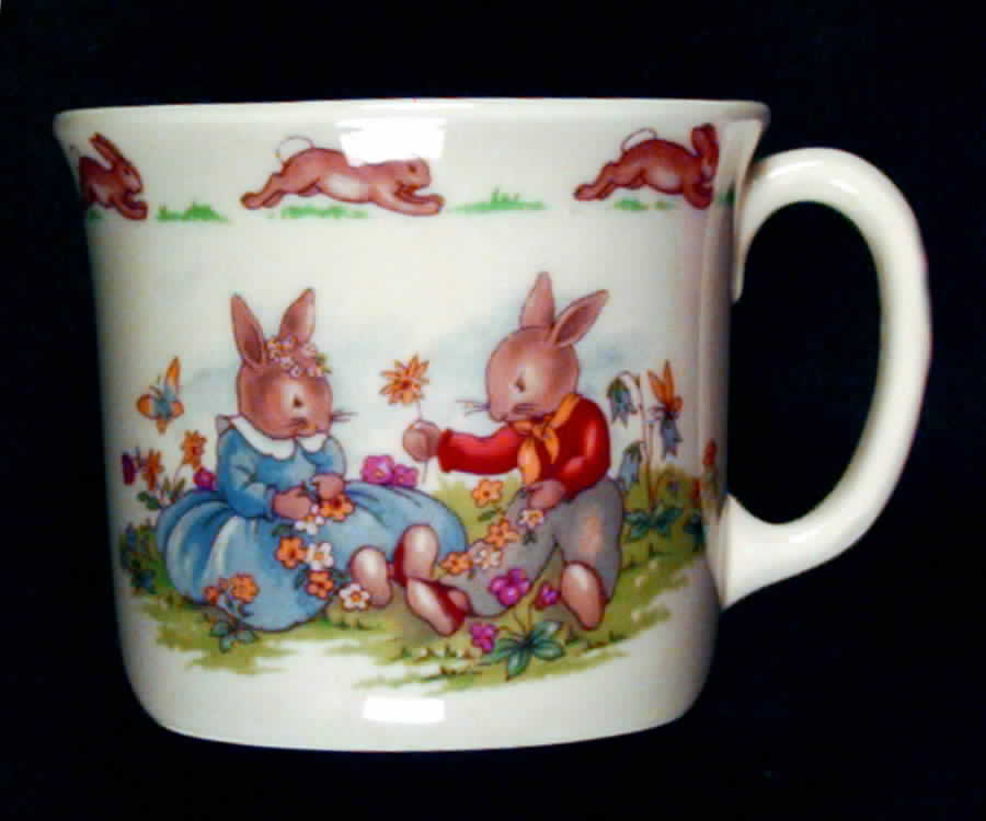 Bunnykins (Albion Shape) 1 Handle Hug a Mug Mug by Royal Doulton-1
