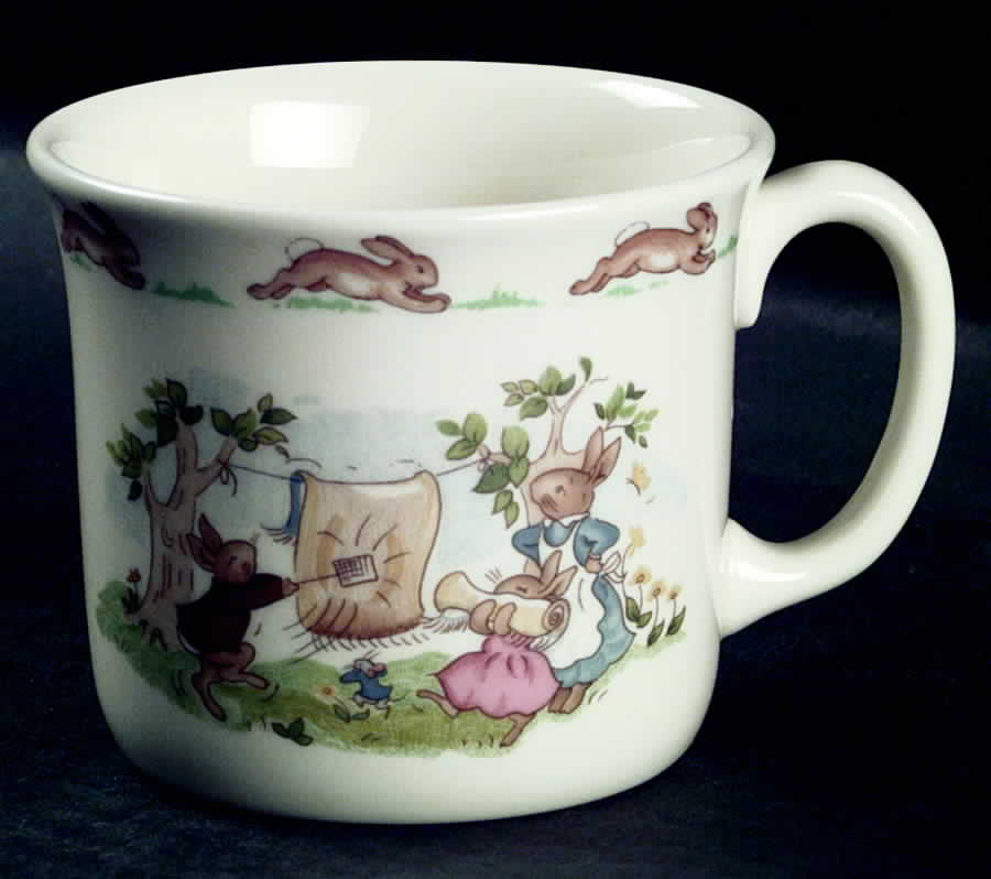 Bunnykins (Albion Shape) 1 Handle Hug a Mug Mug by Royal Doulton-1