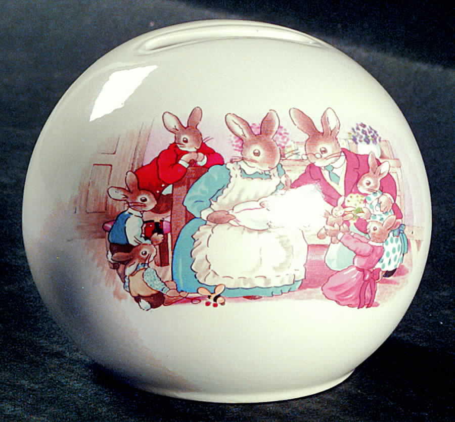 Bunnykins (Albion Shape) Bank by Royal Doulton-1