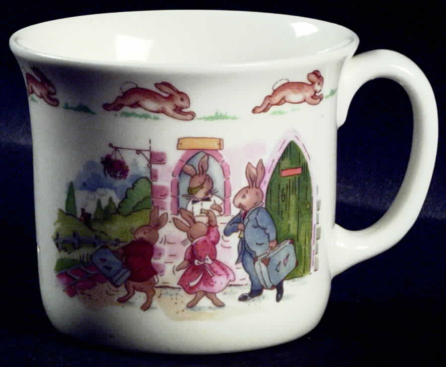 Bunnykins (Albion Shape) 1 Handle Hug a Mug Mug by Royal Doulton-1