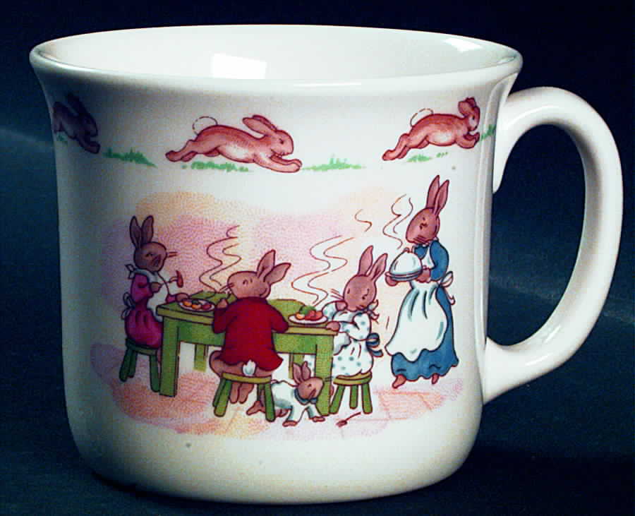 Bunnykins (Albion Shape) 1 Handle Hug a Mug Mug by Royal Doulton-1
