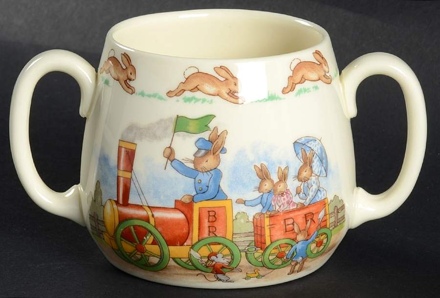 Bunnykins (Albion Shape) 2 Handle Don Mug by Royal Doulton-1