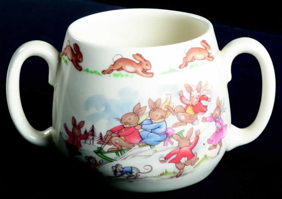 Bunnykins (Albion Shape) 2 Handle Don Mug by Royal Doulton-1