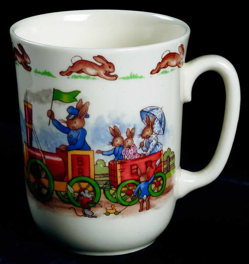 Bunnykins (Albion Shape) 1 Handle Don Beaker by Royal Doulton-1