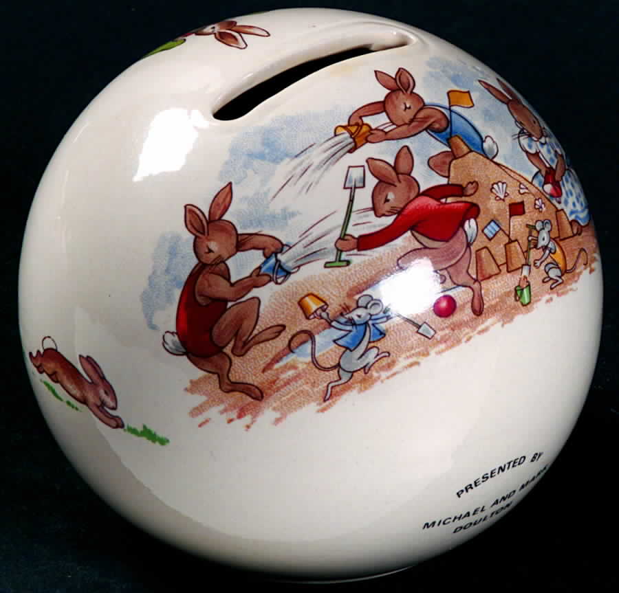 Bunnykins (Albion Shape) Bank by Royal Doulton-1