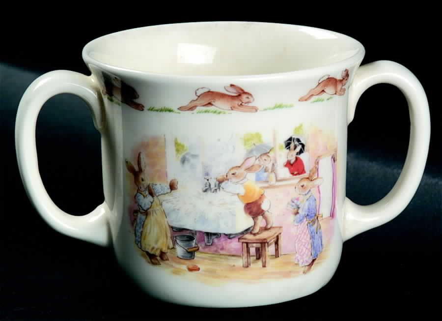 Bunnykins (Albion Shape) 2 Handled Hug a Mug Mug by Royal Doulton-1