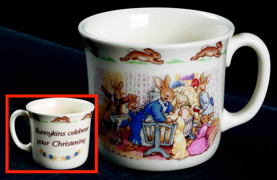 Bunnykins (Albion Shape) 1 Handle Hug a Mug Mug by Royal Doulton-1