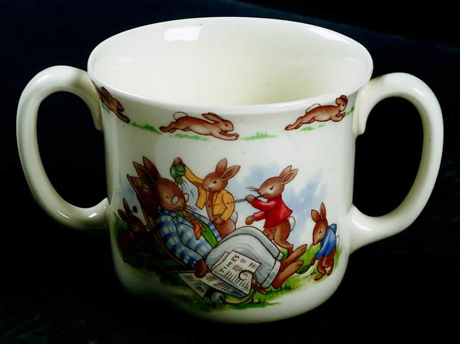 Bunnykins (Albion Shape) 2 Handled Hug a Mug Mug by Royal Doulton-1