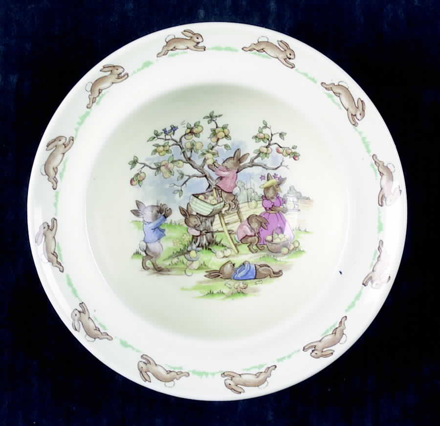 Bunnykins (Albion Shape) Rim Fruit/Dessert (Sauce) Bowl by Royal Doulton-1