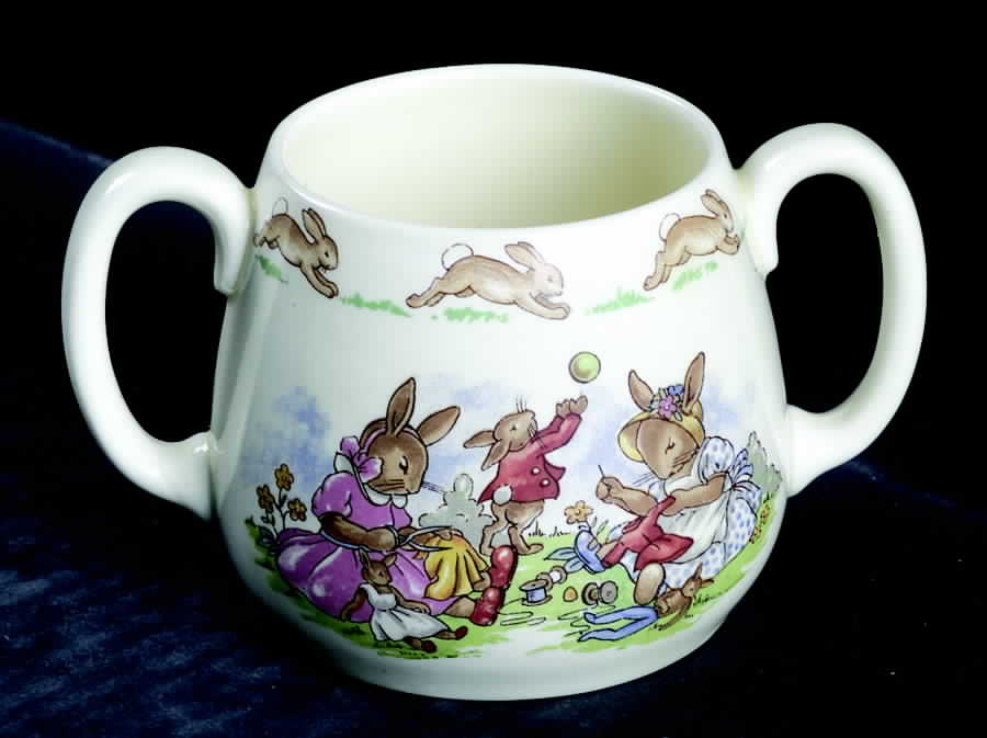 Bunnykins (Albion Shape) 2 Handle Don Mug by Royal Doulton-1