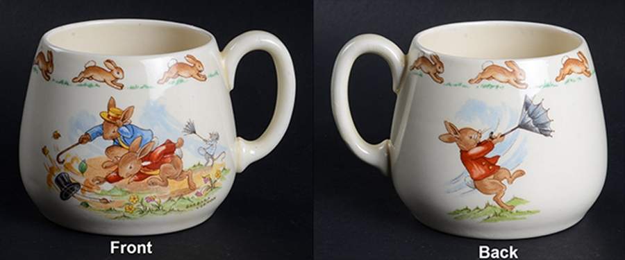 Bunnykins (Albion Shape) 1 Handle Don Mug by Royal Doulton-1