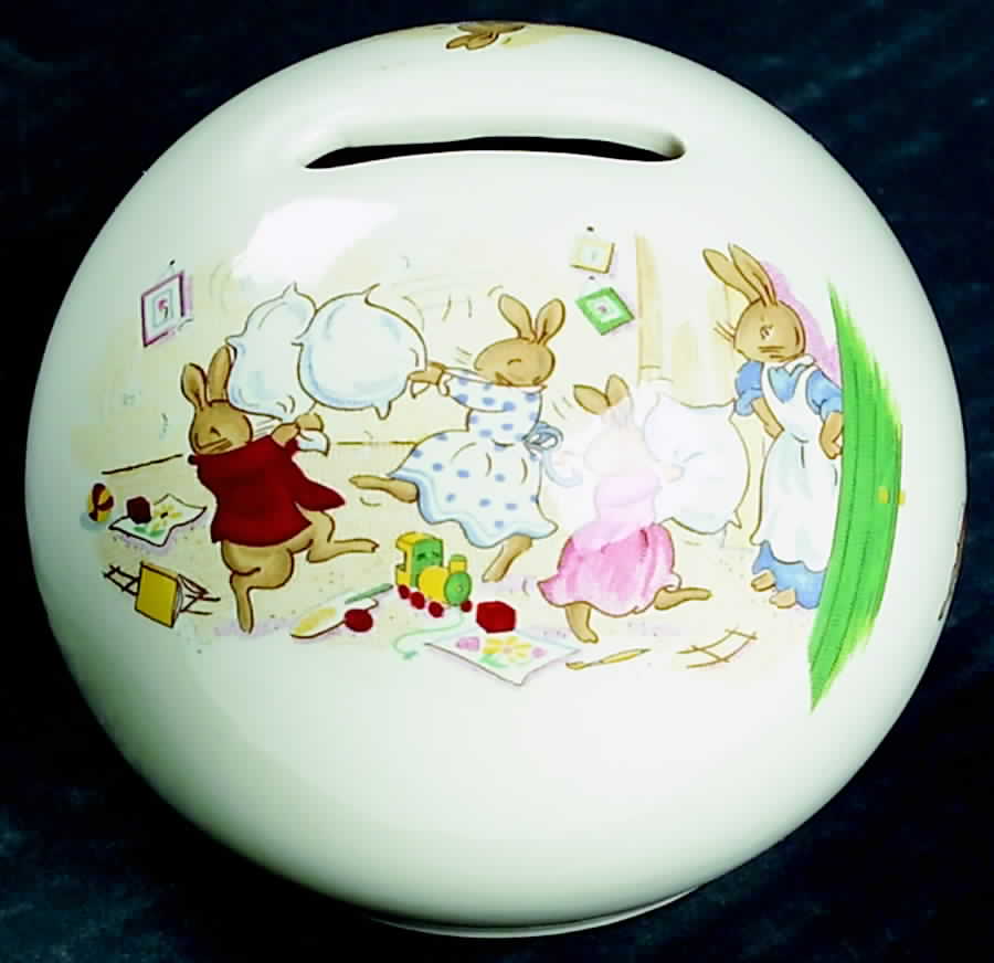 Bunnykins (Albion Shape) Bank by Royal Doulton-1