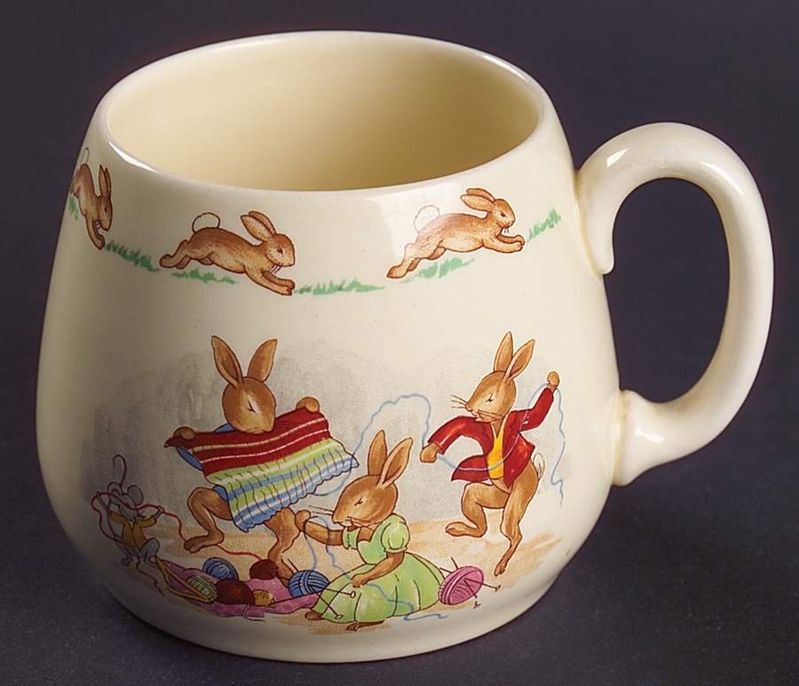 Bunnykins (Albion Shape) 1 Handle Don Mug by Royal Doulton-1