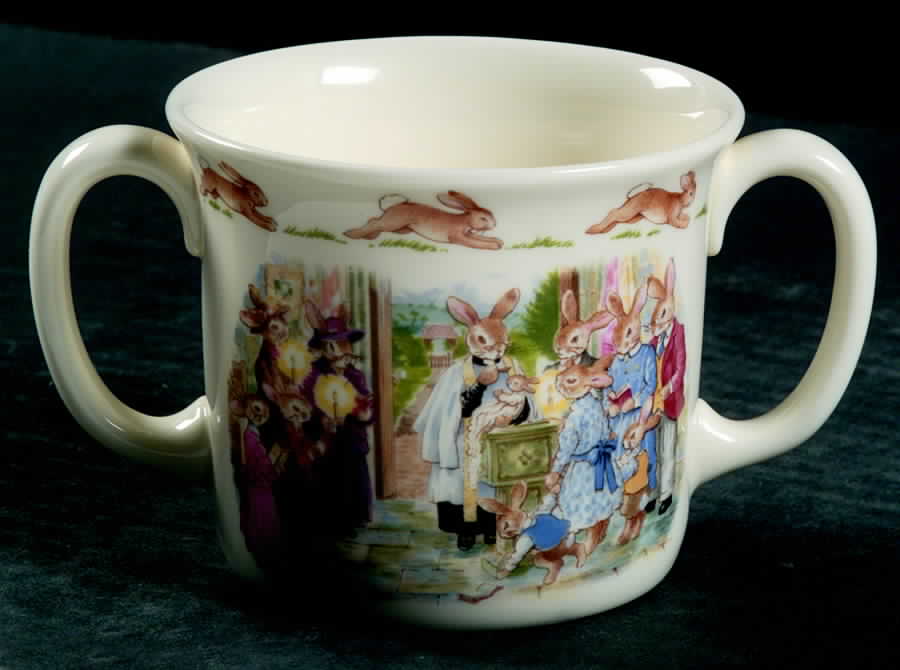Bunnykins (Albion Shape) 2 Handled Hug a Mug Mug by Royal Doulton-1