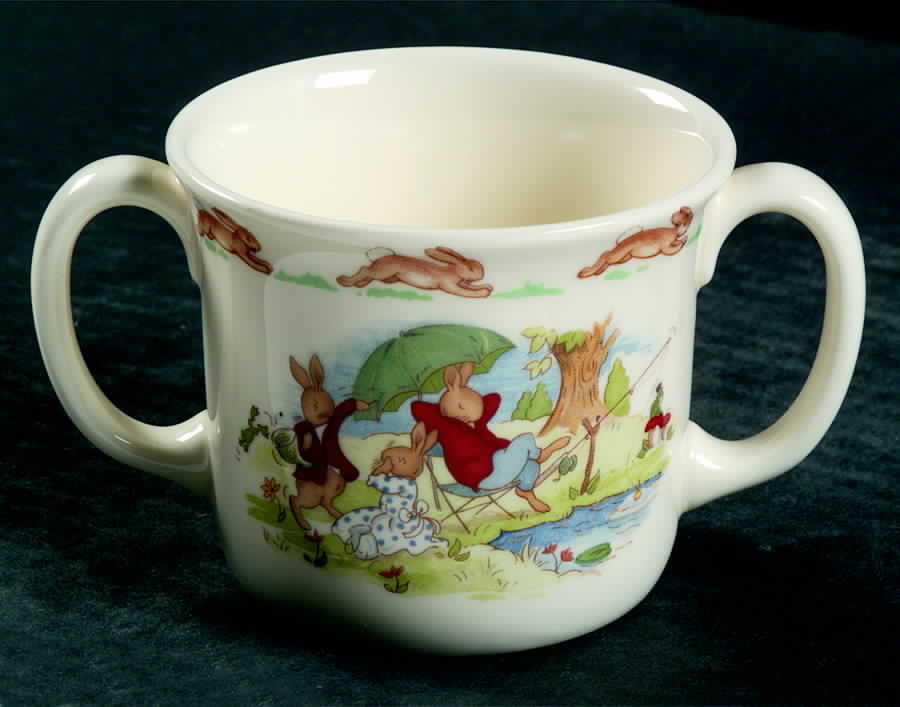 Bunnykins (Albion Shape) 2 Handled Hug a Mug Mug by Royal Doulton-1