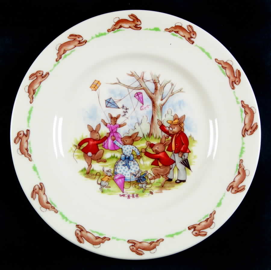 Bunnykins (Albion Shape) Bread & Butter Plate by Royal Doulton-1