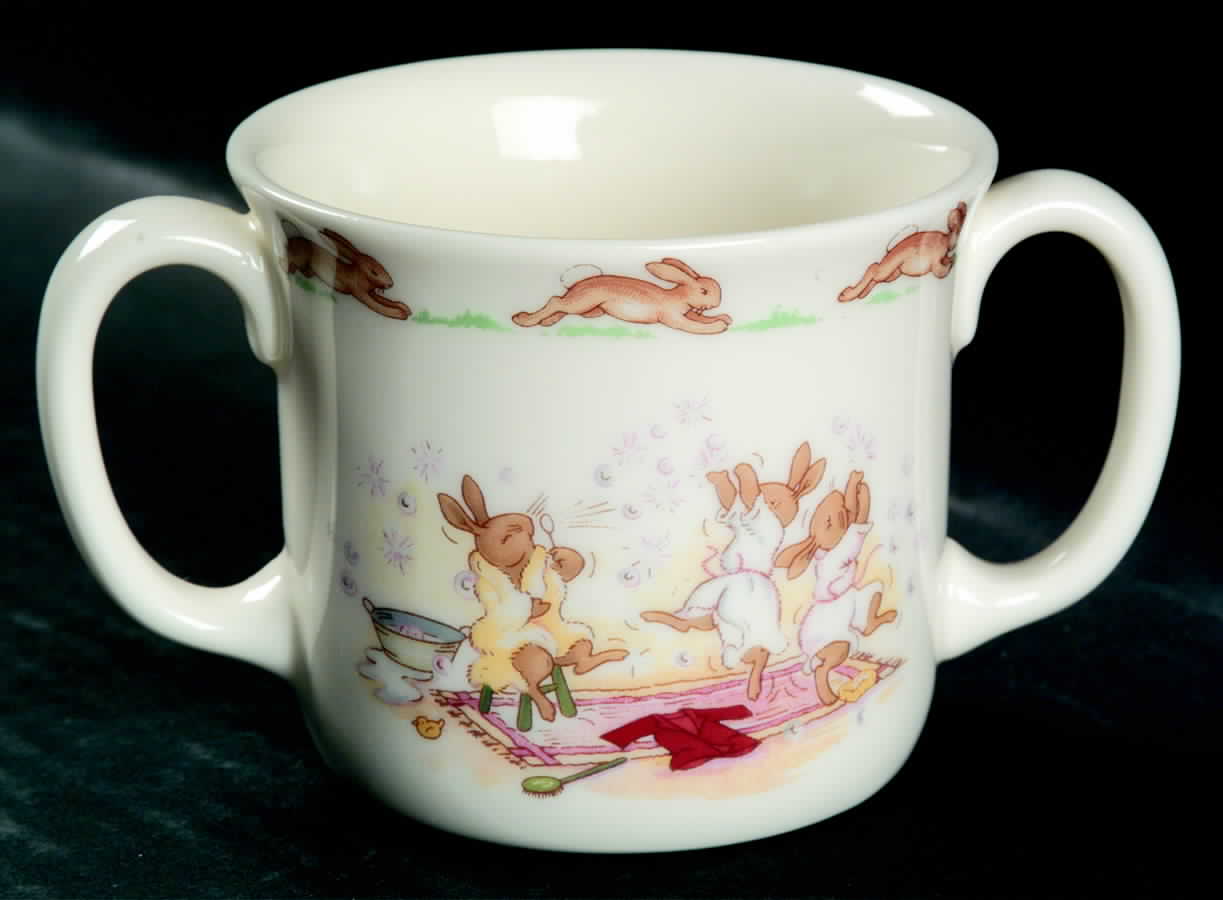 Bunnykins (Albion Shape) 2 Handled Hug a Mug Mug by Royal Doulton-1
