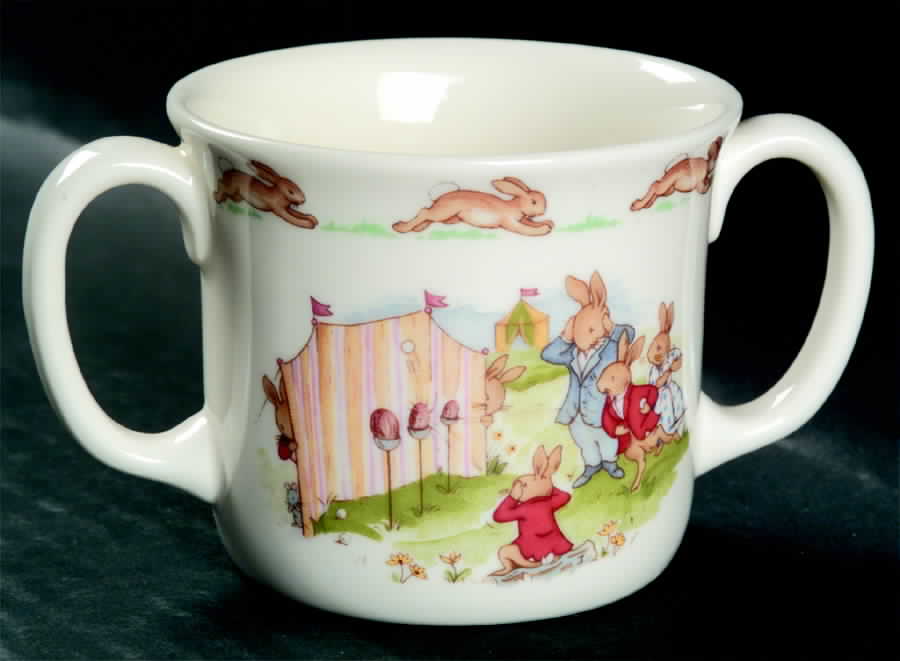 Bunnykins (Albion Shape) 2 Handled Hug a Mug Mug by Royal Doulton-1
