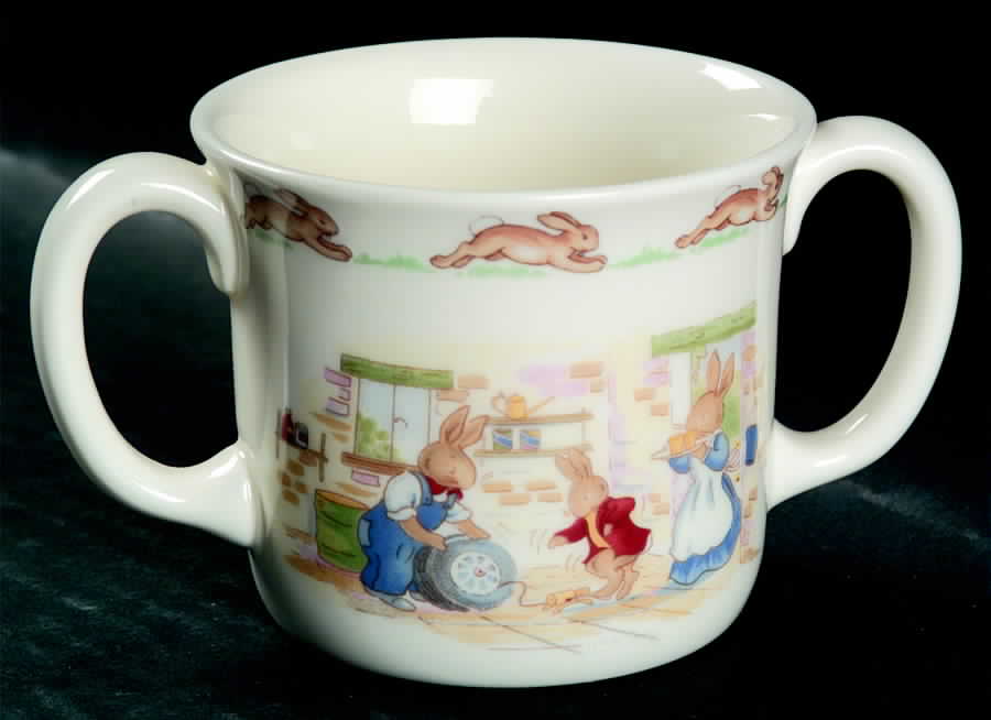 Bunnykins (Albion Shape) 2 Handled Hug a Mug Mug by Royal Doulton-1