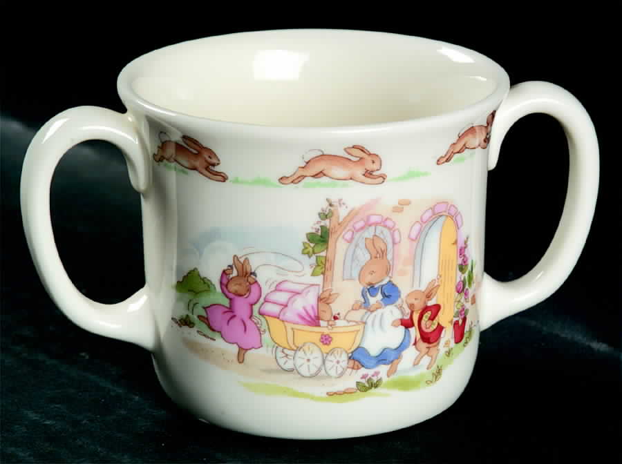 Bunnykins (Albion Shape) 2 Handled Hug a Mug Mug by Royal Doulton-1