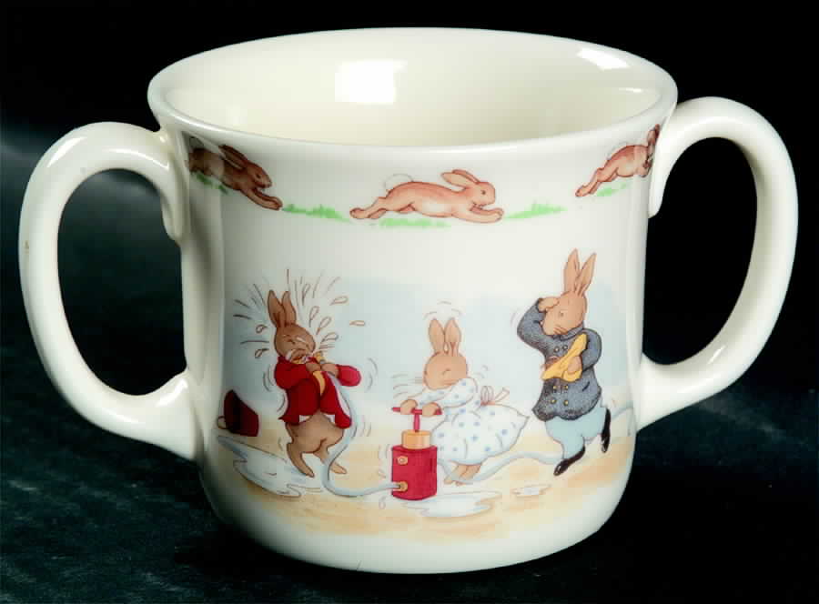 Bunnykins (Albion Shape) 2 Handled Hug a Mug Mug by Royal Doulton-1