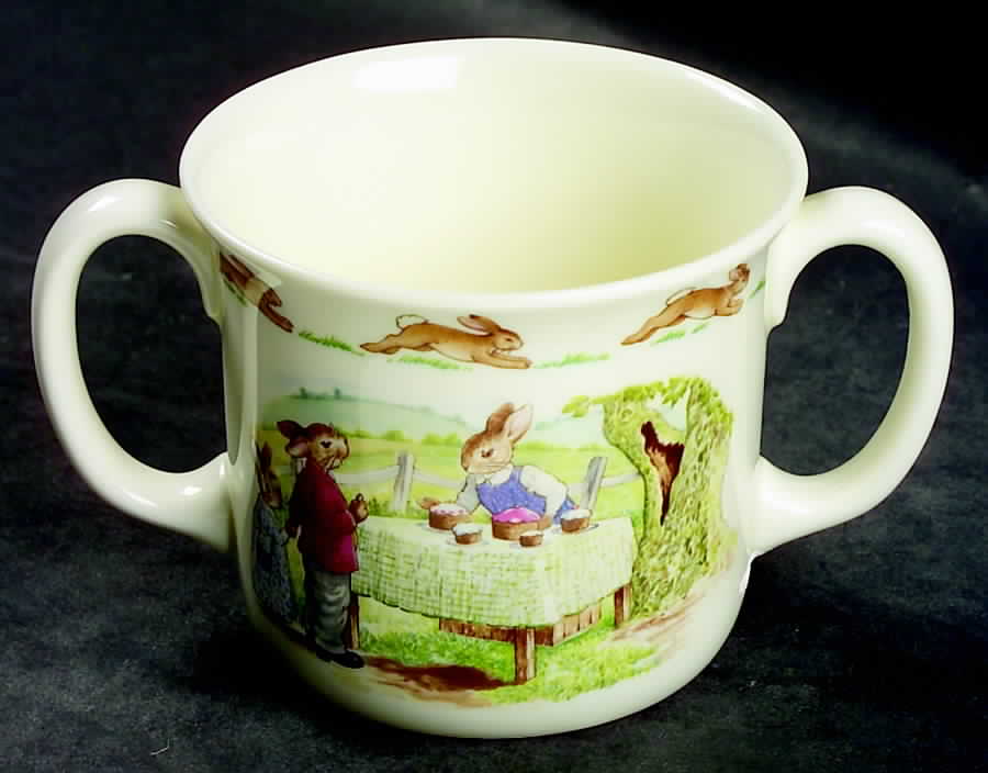 Bunnykins (Albion Shape) 2 Handled Hug a Mug Mug by Royal Doulton-1