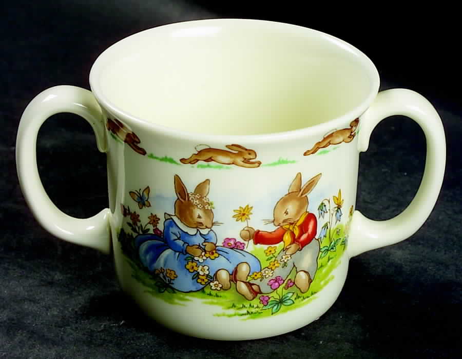 Bunnykins (Albion Shape) 2 Handled Hug a Mug Mug by Royal Doulton-1