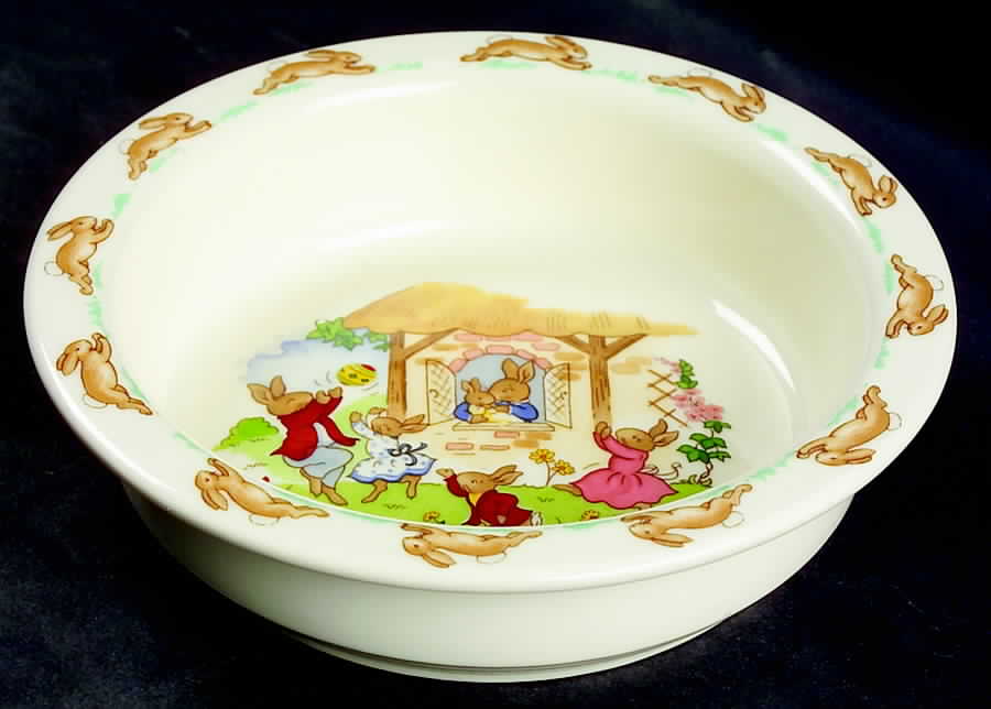 Bunnykins (Albion Shape) 6" Round Baby Plate by Royal Doulton-1
