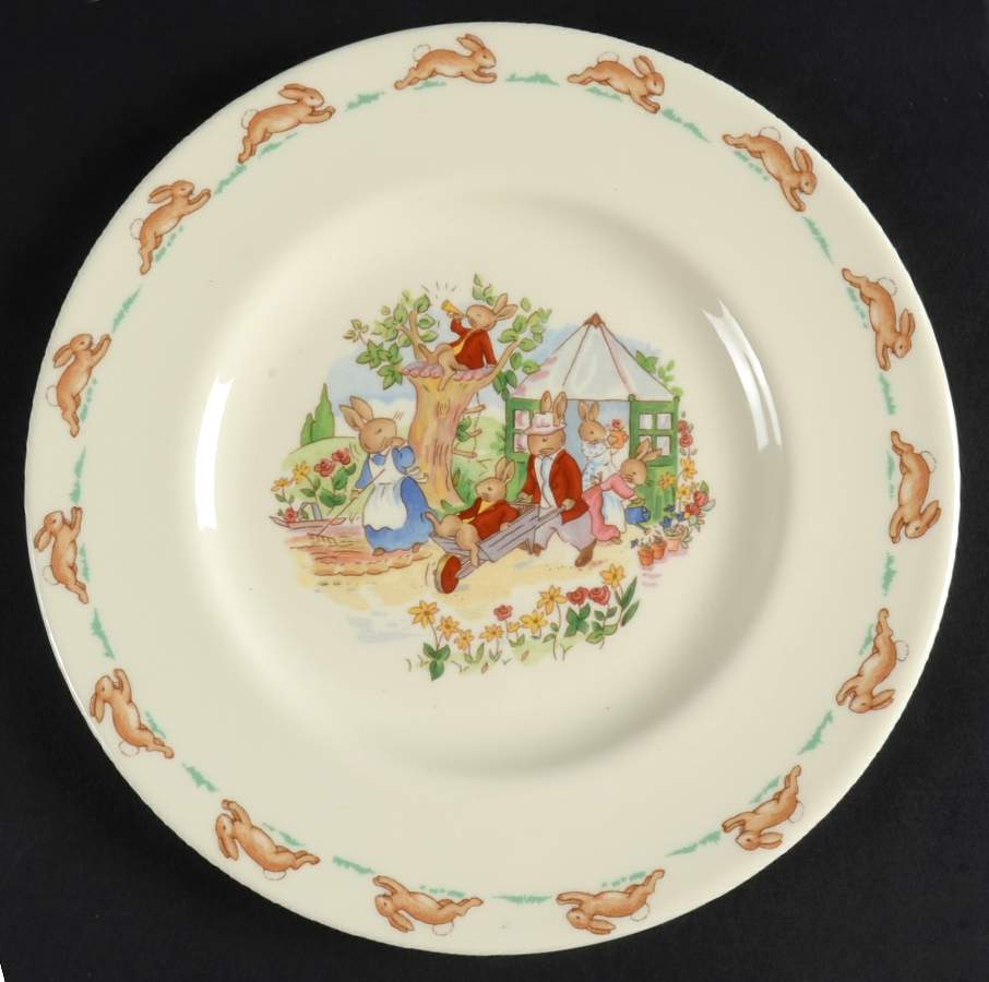 Bunnykins (Albion Shape) Salad Plate by Royal Doulton-1