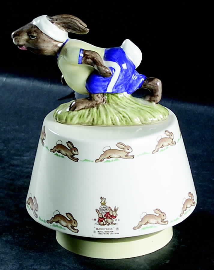 Bunnykins (Albion Shape) Figural Music Box by Royal Doulton-1